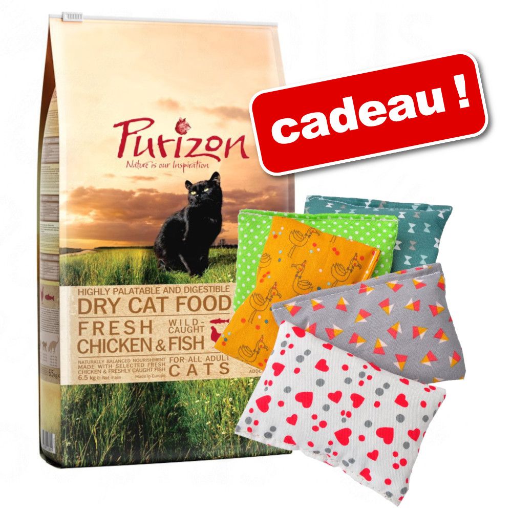 Purizon sans céréales 6,5 kg + 2 coussins de jeu Aumüller à la valériane offert ! - Adult sanglier