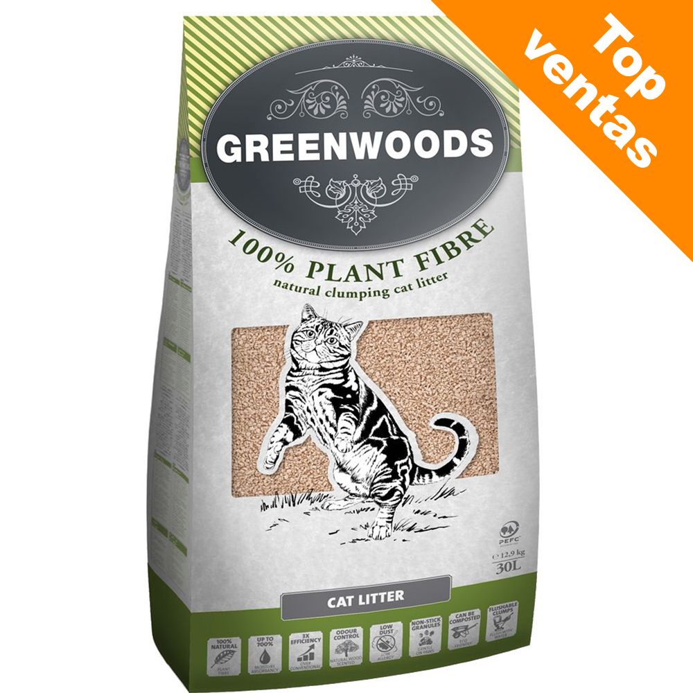 Image of Greenwoods arena vegetal aglomerante - 8 l - Tamaño de prueba 04260358511023