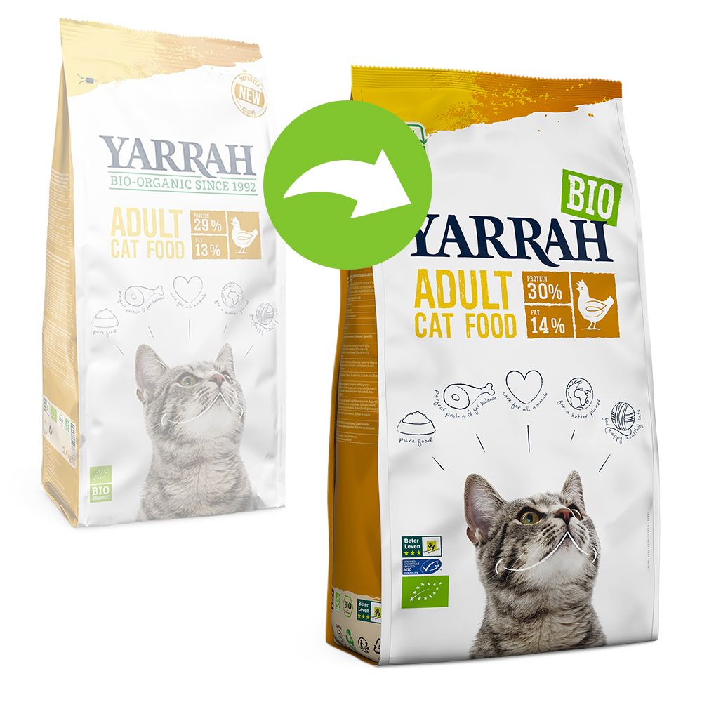 Yarrah Bio poulet pour chat - offre d'essai : 800 g