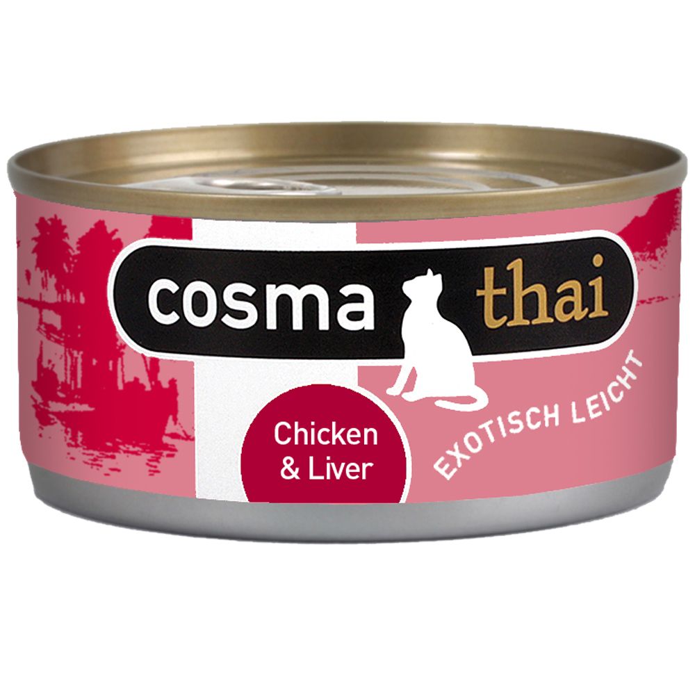 Cosma Pachet economic Thai/Asia în gelatină 24 x 170 g - Pui cu ficat de