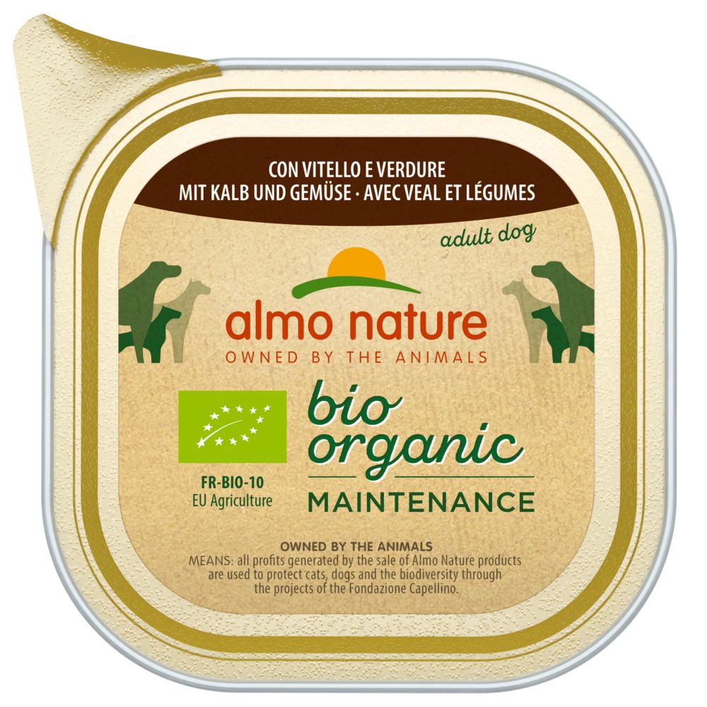 Almo Nature Daily Menu Pachet economic BioOrganic Maintenance 24 x 100 g - Vițel și legume