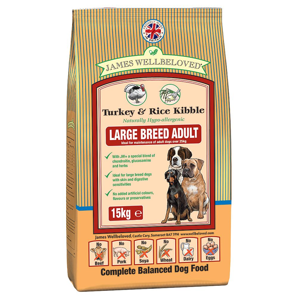 James Wellbeloved Adult curcan & orez - 2 x 15 kg