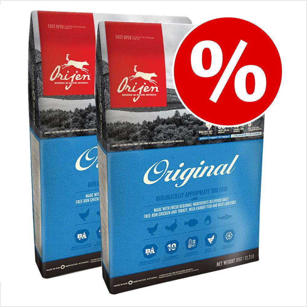 Ekonomipack: 2 x 11,4 kg Orijen hundfoder till lågpris! - Senior Ekonomipack: 2 x 11,4 kg Orijen hundfoder till lågpris! - Senior