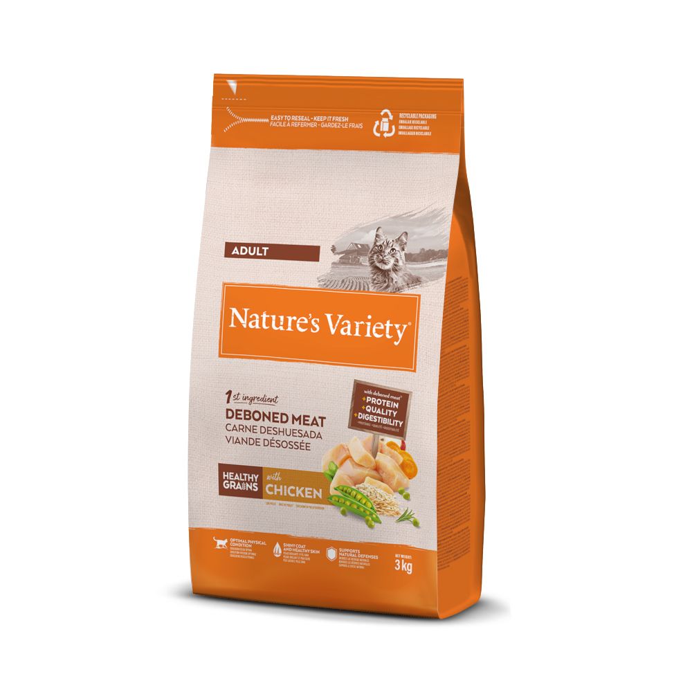 3kg Variety Original Huhn Nature's Katzenfutter trocken