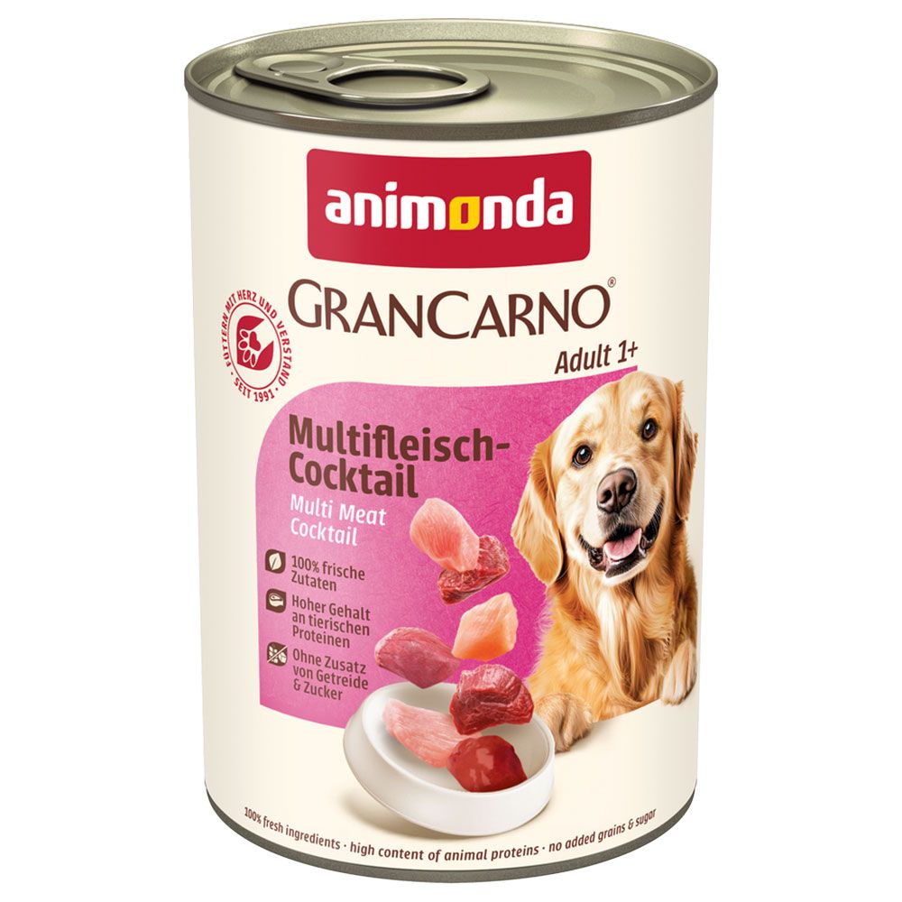 24x 400g GranCarno Original Adult Herz animonda Nassfutter für Hunde