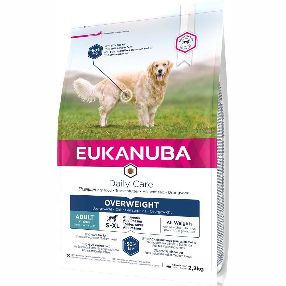 2,3kg Eukanuba Daily Care Overweight Adult Dog Hundefutter trocken