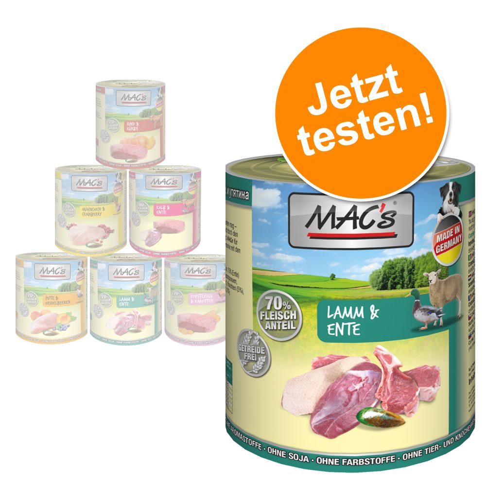 MAC�s Adult Probierpaket 6 x 800 g - Mixed Pack (6 verschiedene Sorten)