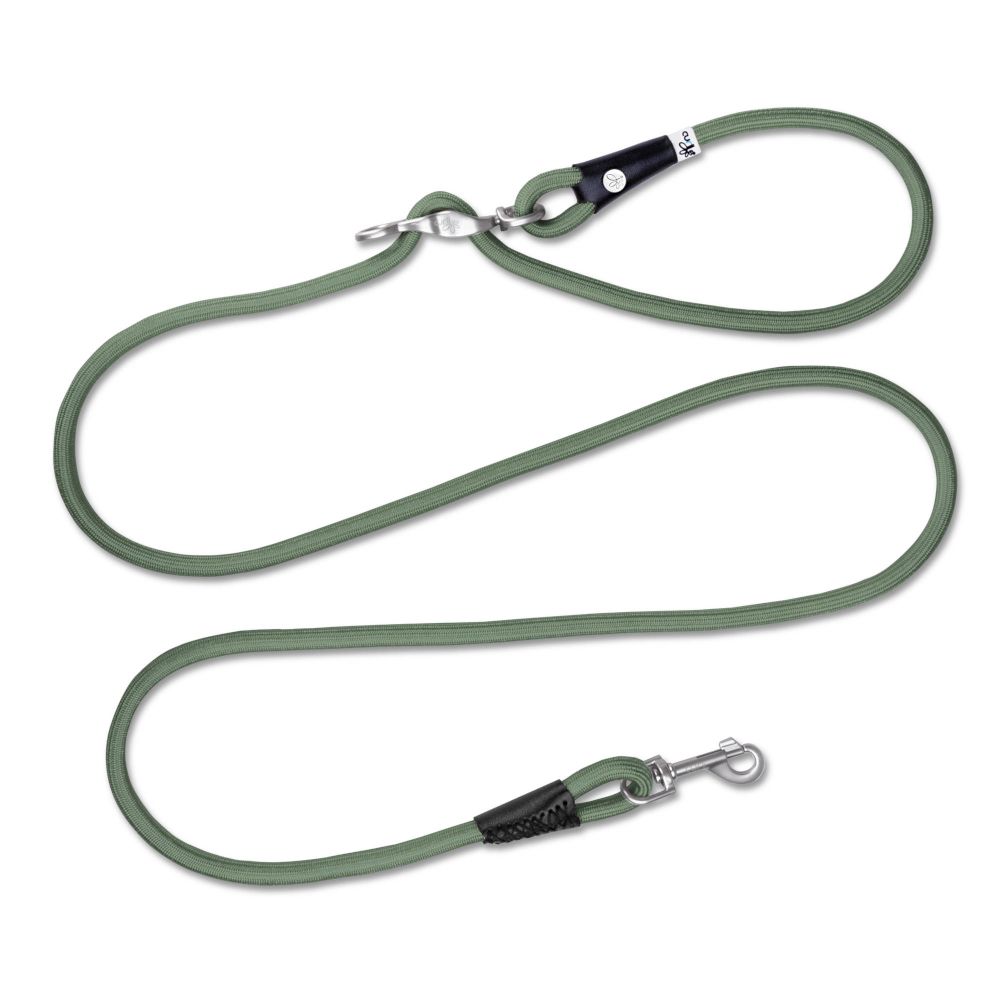 Curli Vario Comfort Leine, moos Gr. S 200 cm lang, Ø 8 mm Hund