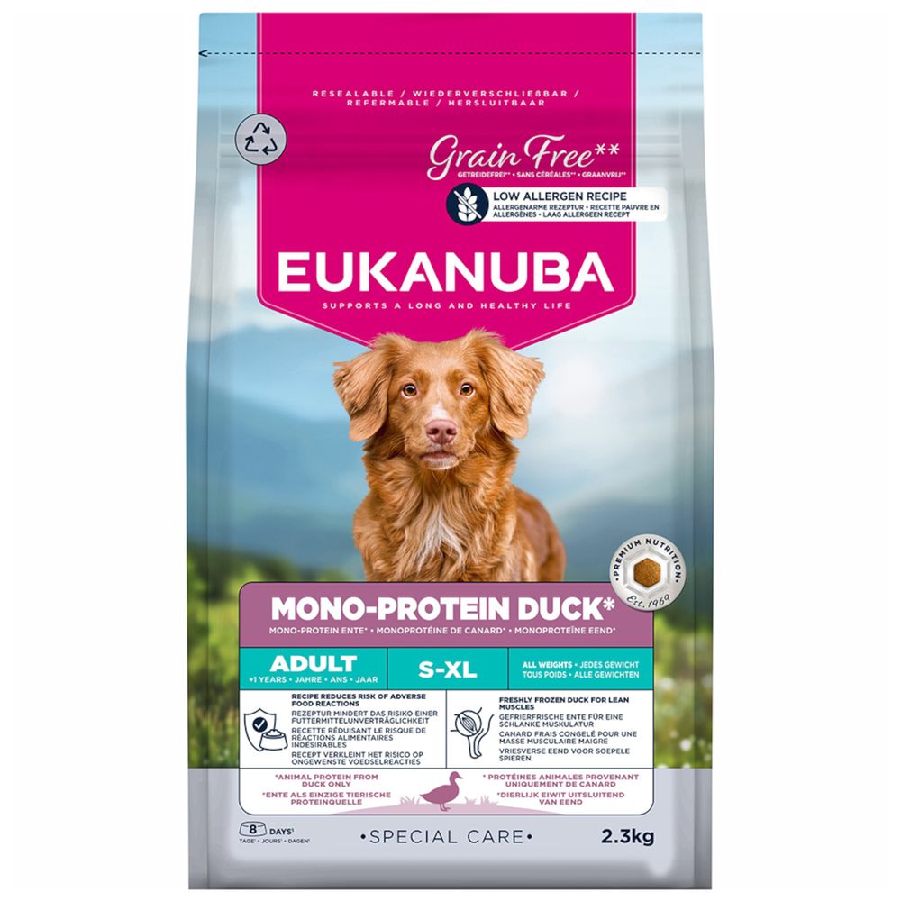 2x 2,3kg Daily Care Monoprotein Ente Eukanuba Hundefutter trocken