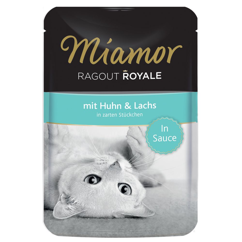 Miamor Ragout Royale în sos 22 x 100 g - Pui și somon