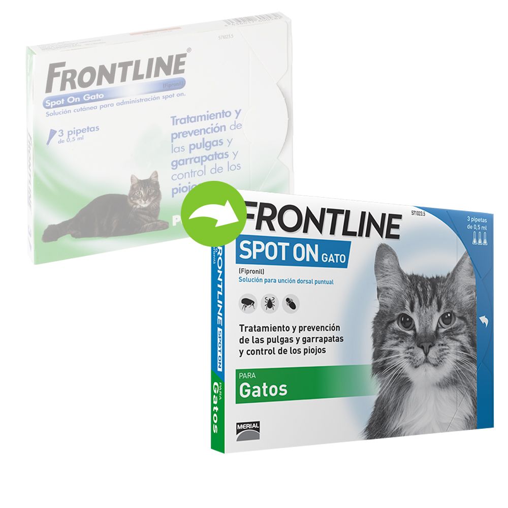 Image of Frontline® Spot-On para gatos - 2 x 3 pipetas 08436017600582