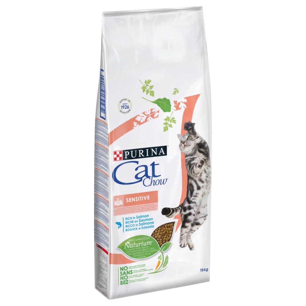 Image of Cat Chow Special Care Sensitive rico en salmón - 15 kg 07613035394902