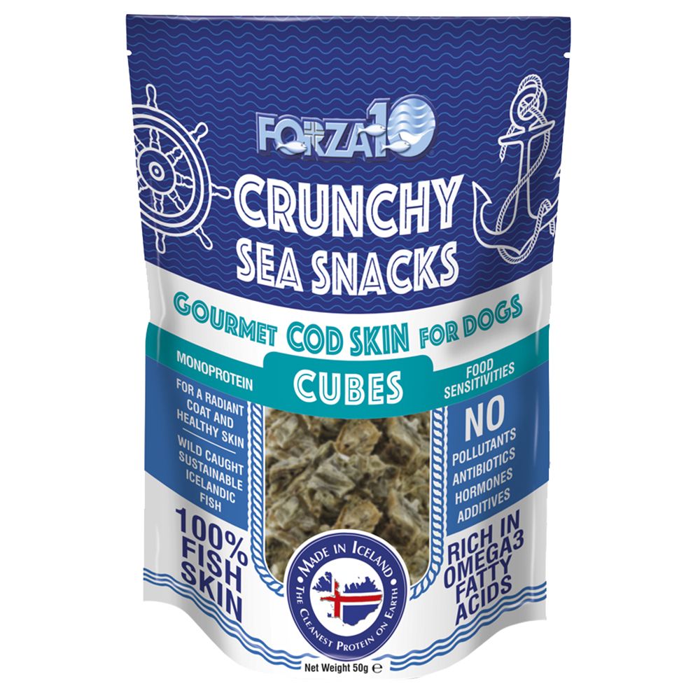 Image of Forza 10 Crunchy Sea Snacks - Bocaditos de bacalao - 3 x 50 g - Pack ahorro 08020245709102