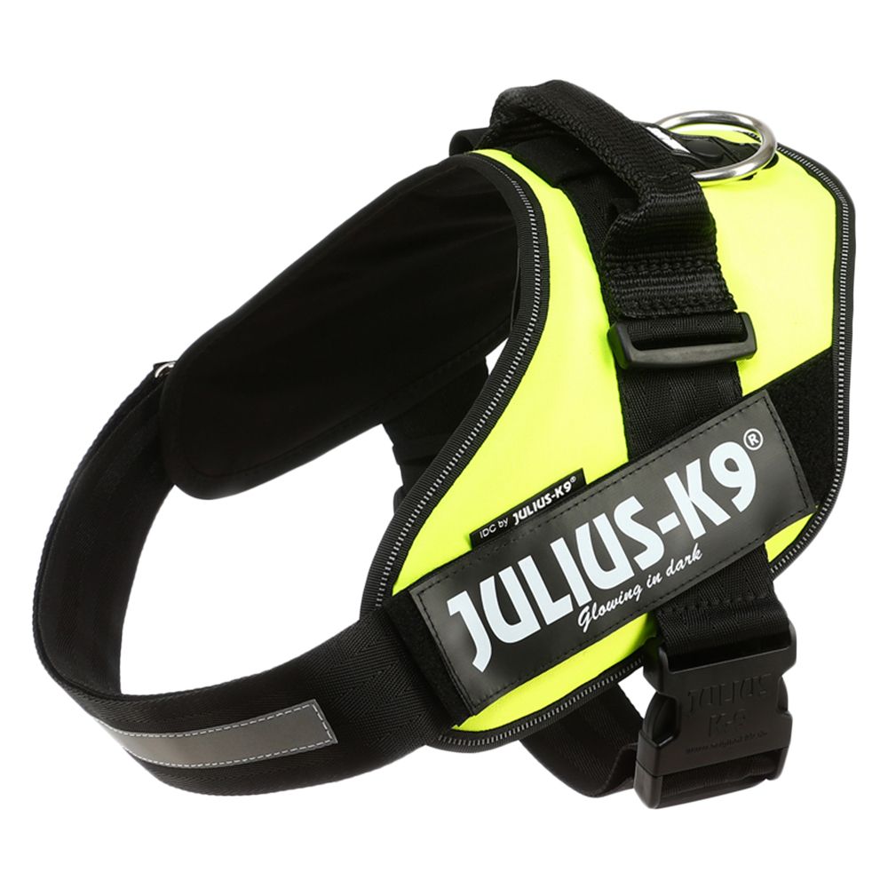 JULIUS-K9 IDC�-Powergeschirr - UV neon gr�n - Gr��e 1: Brustumfang 63 - 85 cm