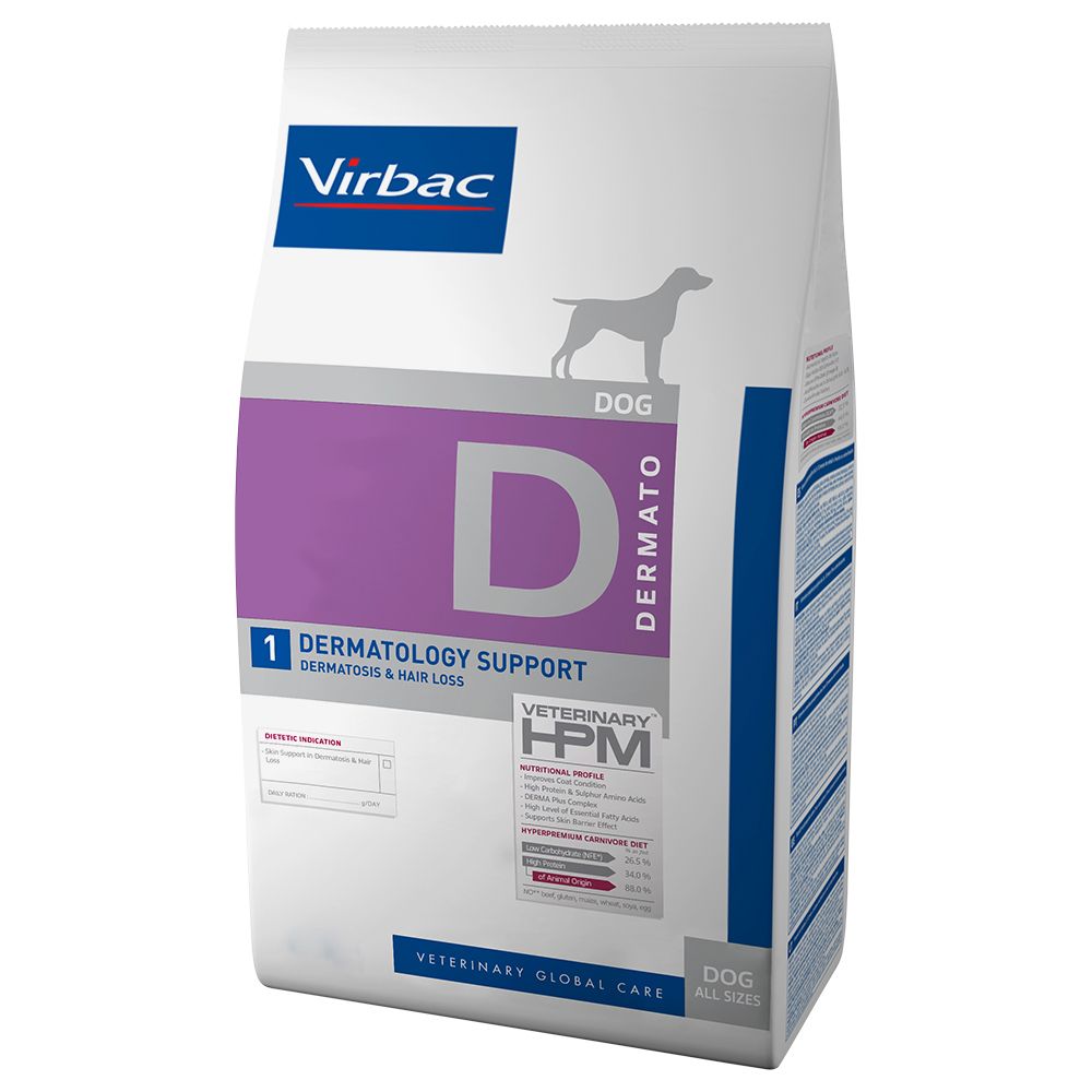 Image of Virbac D1 Veterinary HPM Dermatology Support - 7 kg 03561963601163