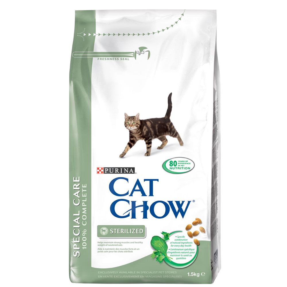 2x1,5kg Purina Cat Chow Special Care Adult Sterilised Hrană uscată pisici