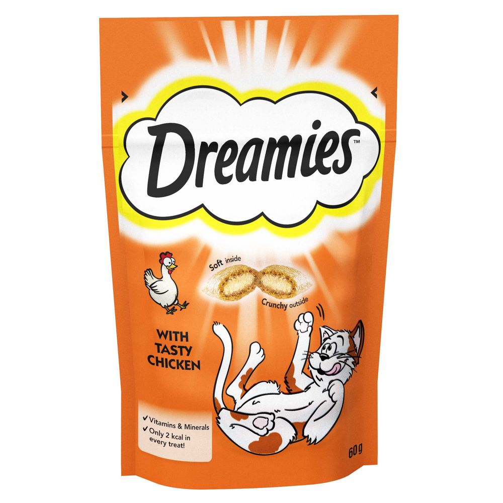 Dreamies Cat Treats 60g - with Catnip