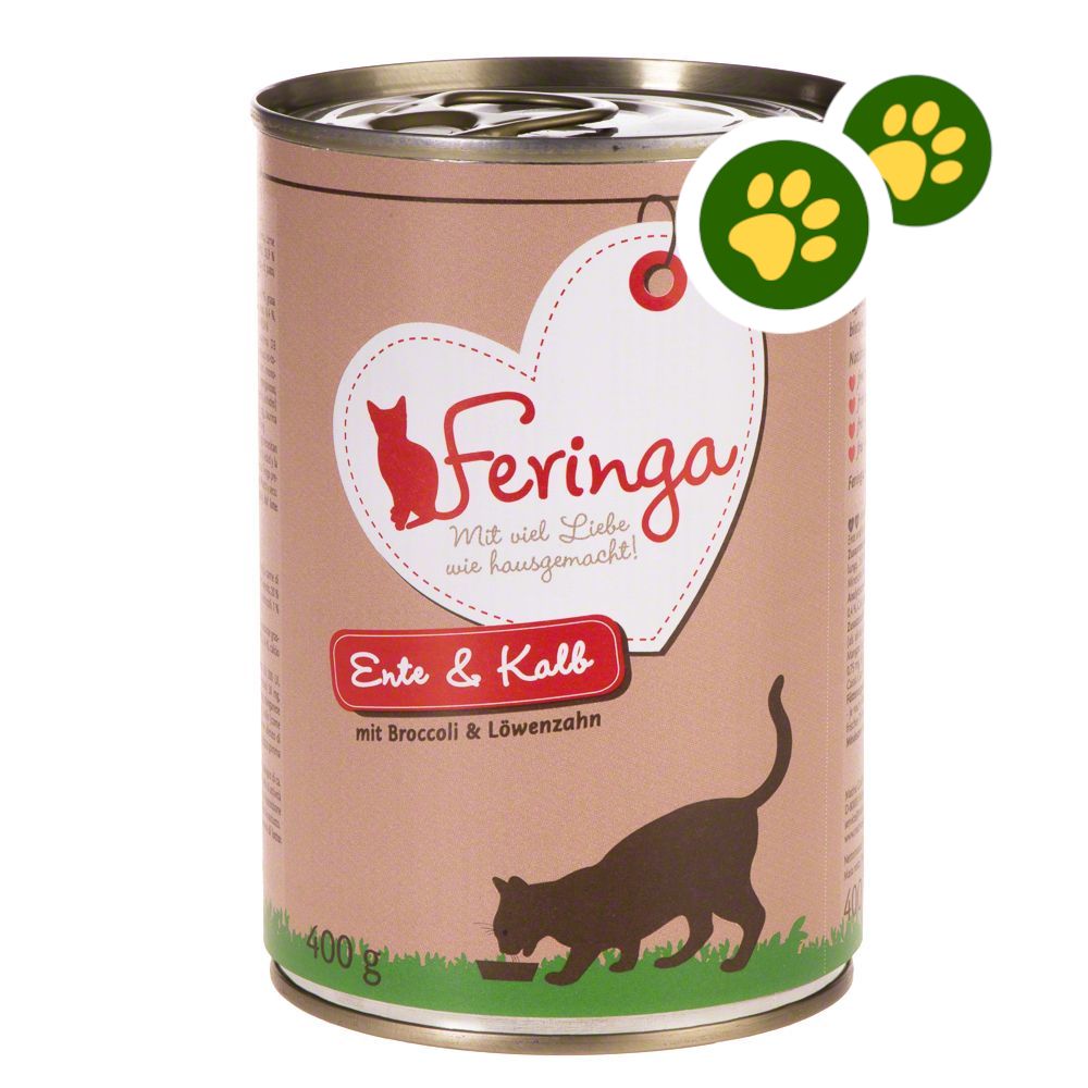 24x400g truite, poulet, pommes de terre, persil Classic Meat Menu Feringa Boîtes pour chat