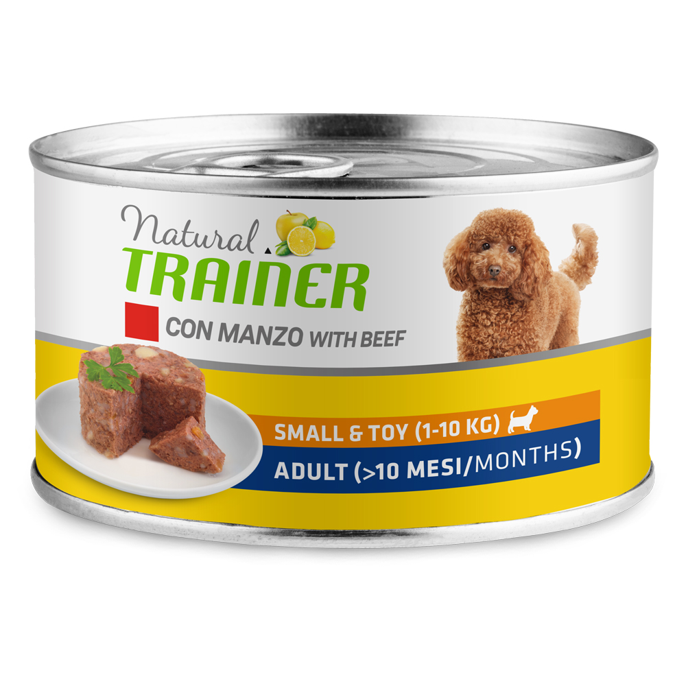 Natural Trainer Small & Toy Adult 6 x 150 g - Mix: 3 x Manzo, 3 x Pollo