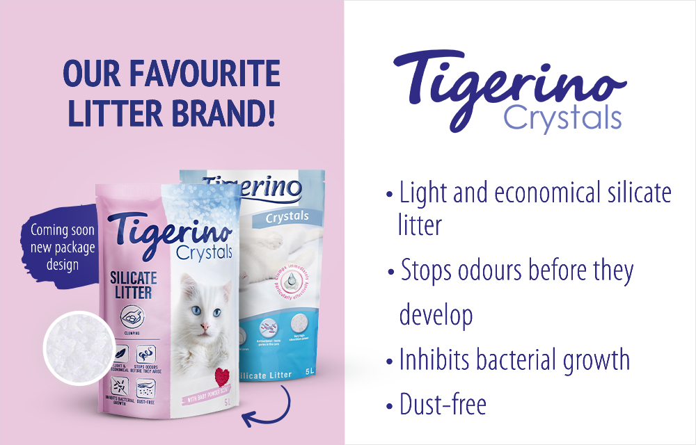 Tigerino Crystals Clumping Cat Litter Fresh Scent zooplus.co.uk
