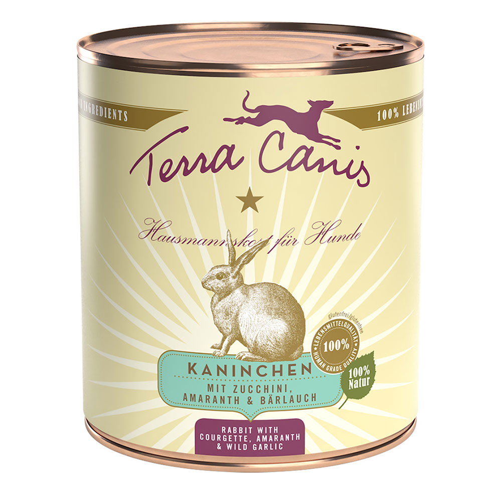 Terra Canis 6 x 800 g - NUOVO: Vitello con Miglio, Cetriolo, Anguria gialla e Aglio Orsino