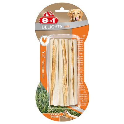 75G 3 Stuks Delights Kauwsticks 8In1 Hondensnack 8in1 kopen in de aanbieding 75G 3 Stuks Delights Kauwsticks 8In1 Hondensnack 8in1 kopen in de aanbieding
