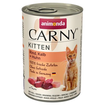 Image of Animonda Carny Kitten 12 x 400 g - Rind & Geflügel