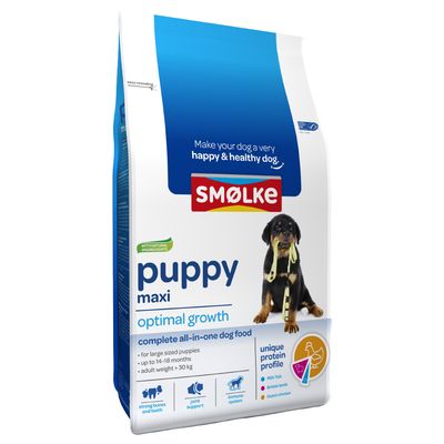 12Kg Puppy Maxi Optimal Growth Smolke Hondenvoer smolke kopen in de aanbieding