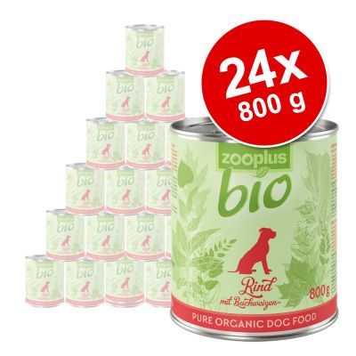 zooplus Bio 24 x 800 g  - Pollo con Riso & Carota
