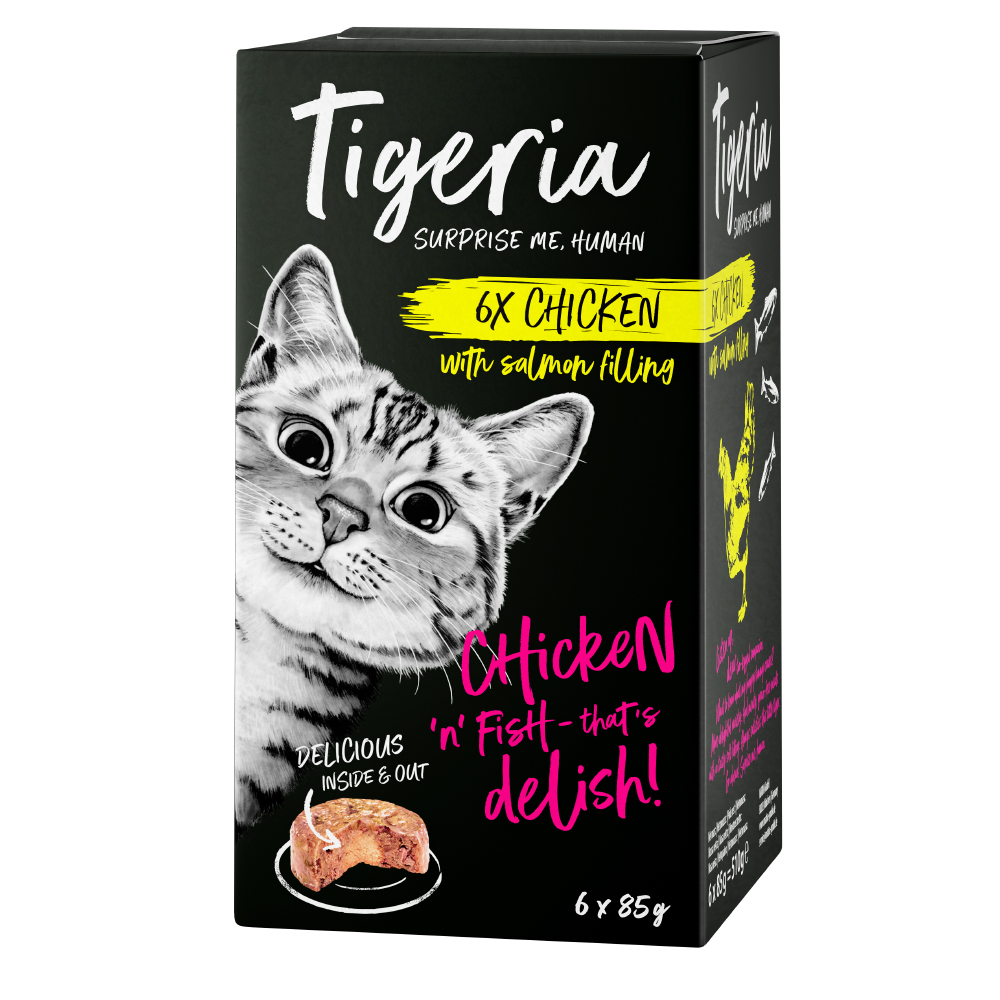 Tigeria Adult 6 x 85g Alimento umido per gatti - Mix N° 1