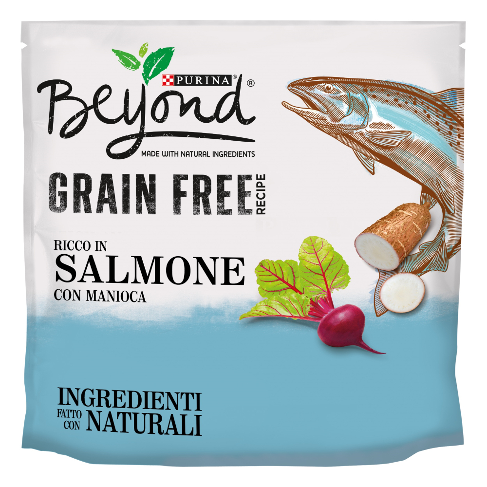 Beyond Grain Free ricco in Salmone con Manioca - 1,2 kg