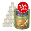 Animonda GranCarno Adult Superfoods 24 x 800 g - Tacchino + Bietola, Rosa canina, Olio di semi di lino