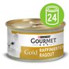 Gourmet Gold Tortini 24 x 85 g - Intrecci di gusto con Manzo e Pollo