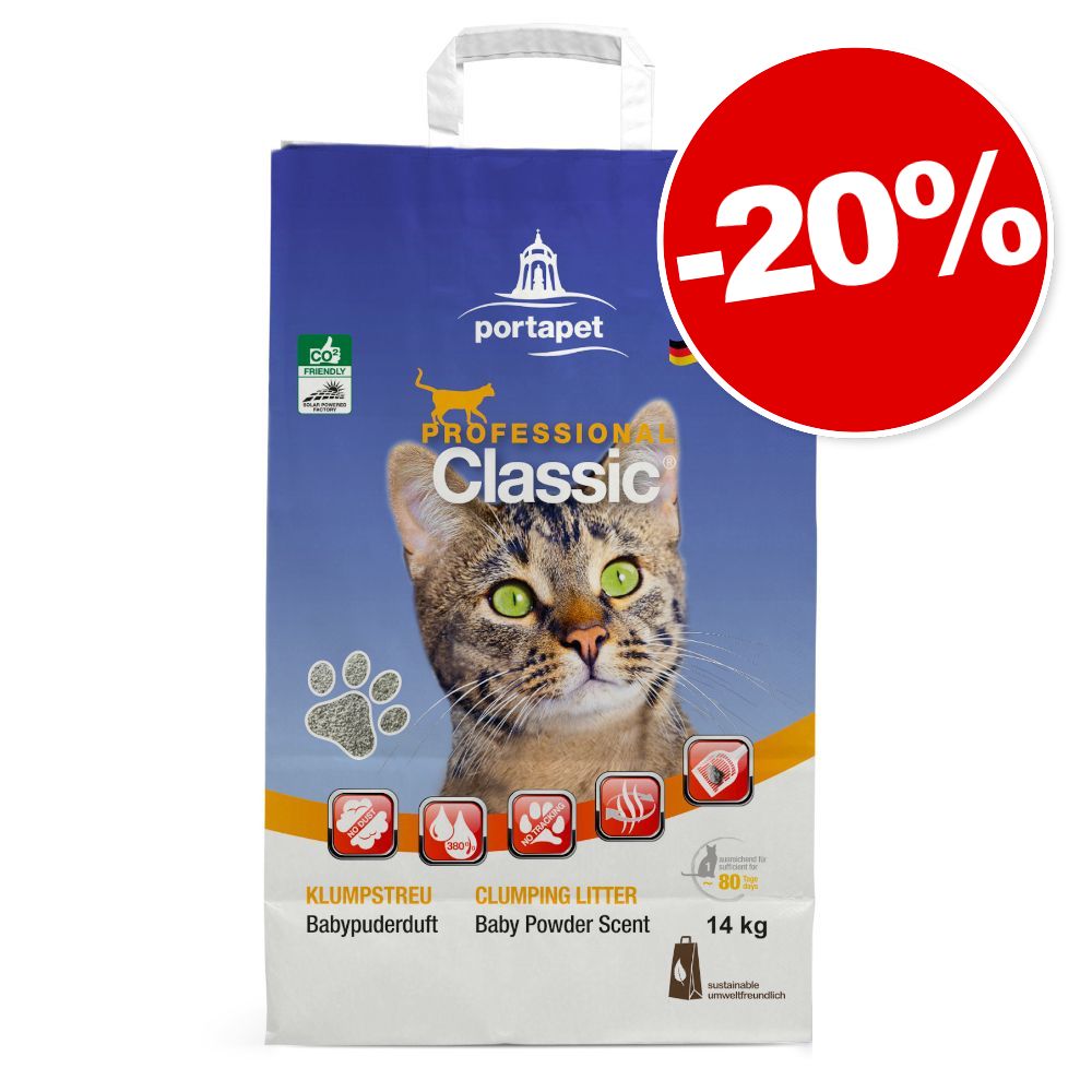 14kg senteur talc Professional Classic Litière pour chat