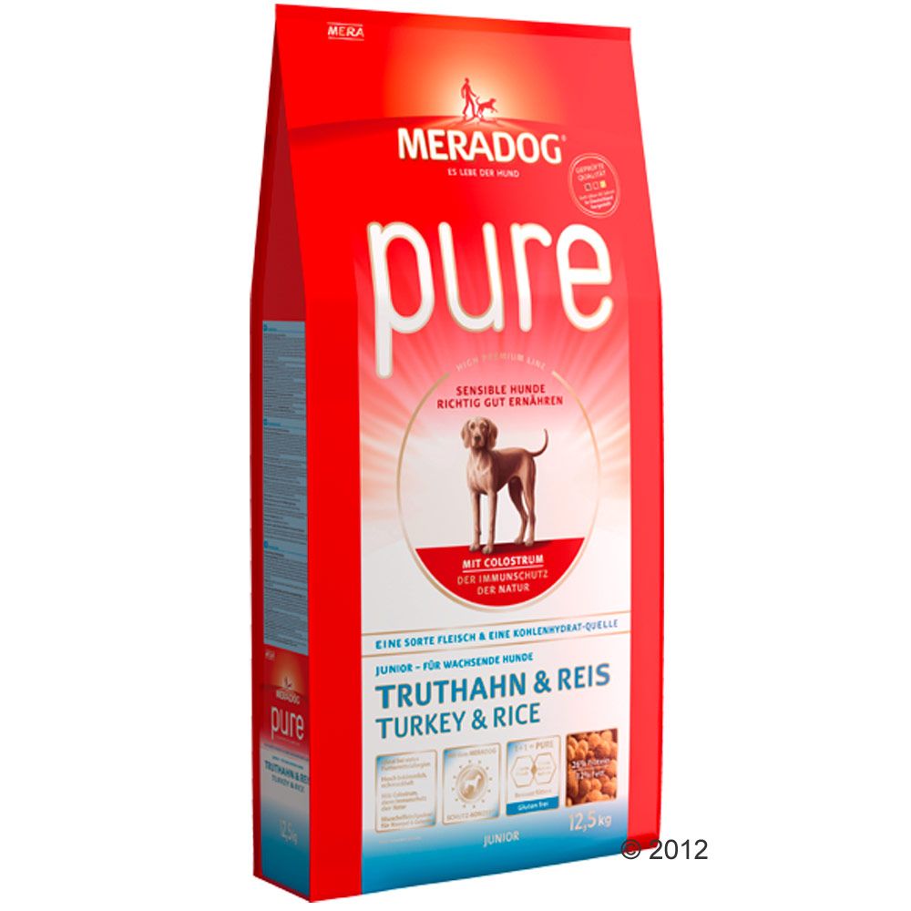 Image of Meradog Pure Junior con pavo y arroz para cachorros - 12,5 kg 04025877535505