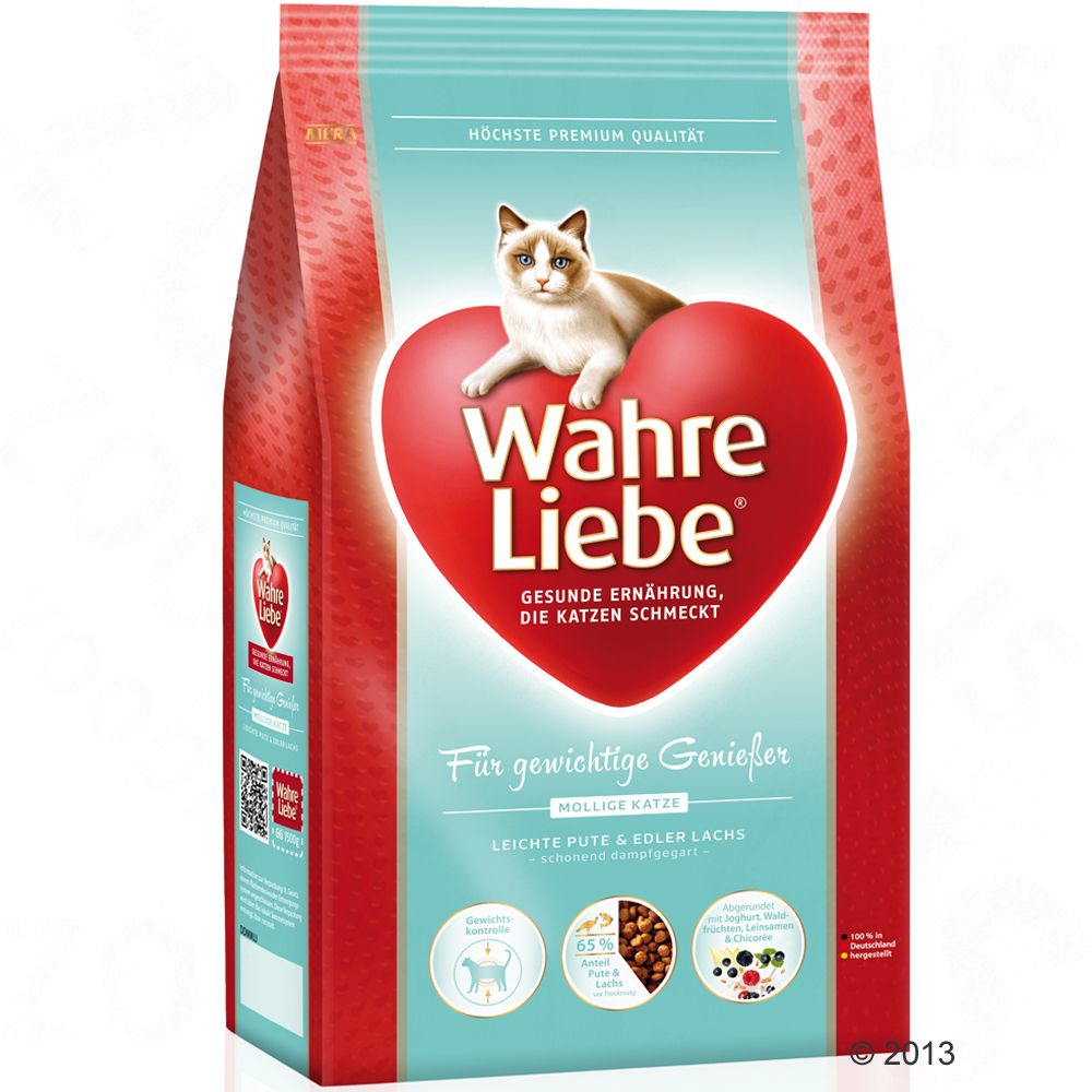 Image of Wahre Liebe Gato con sobrepeso - 2 x 4 kg - Pack Ahorro 04025877306341