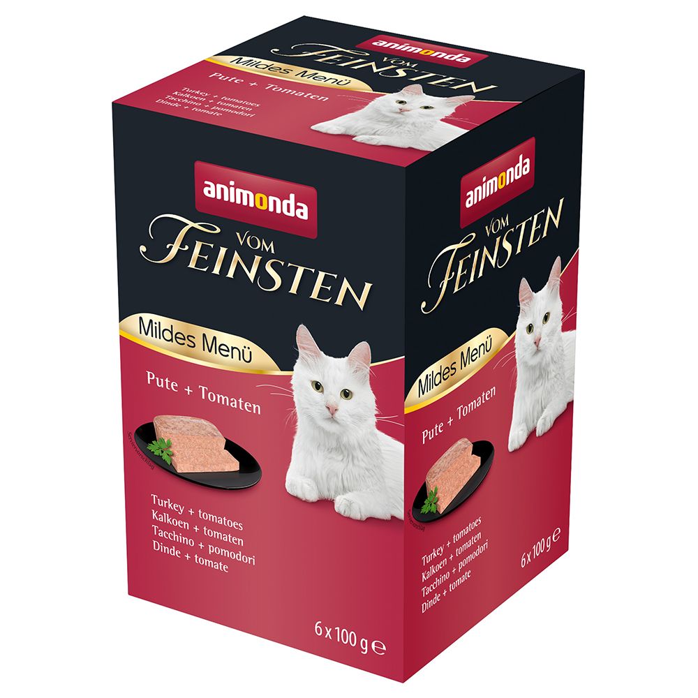 36x 100g Mildes Menü Adult Pute & Käse animonda vom Feinsten Katzenfutter nass