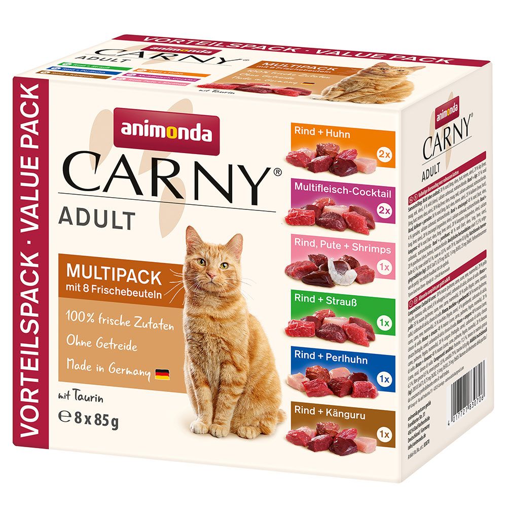 Carny Animonda Pliculețe 24 x 85 g  - Pachet mixt (6 sortimente)
