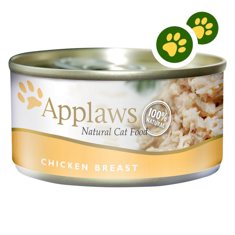 Boîtes Applaws pour chat : zooPoints x 5 ! - maquereau, sardine en bouillon (6 x 70 g)