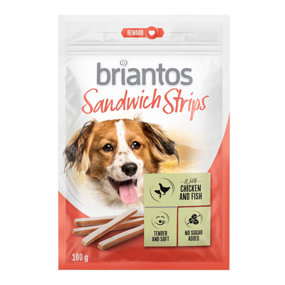 Briantos Sandwich Strips für Hunde.- 2 x 100 g