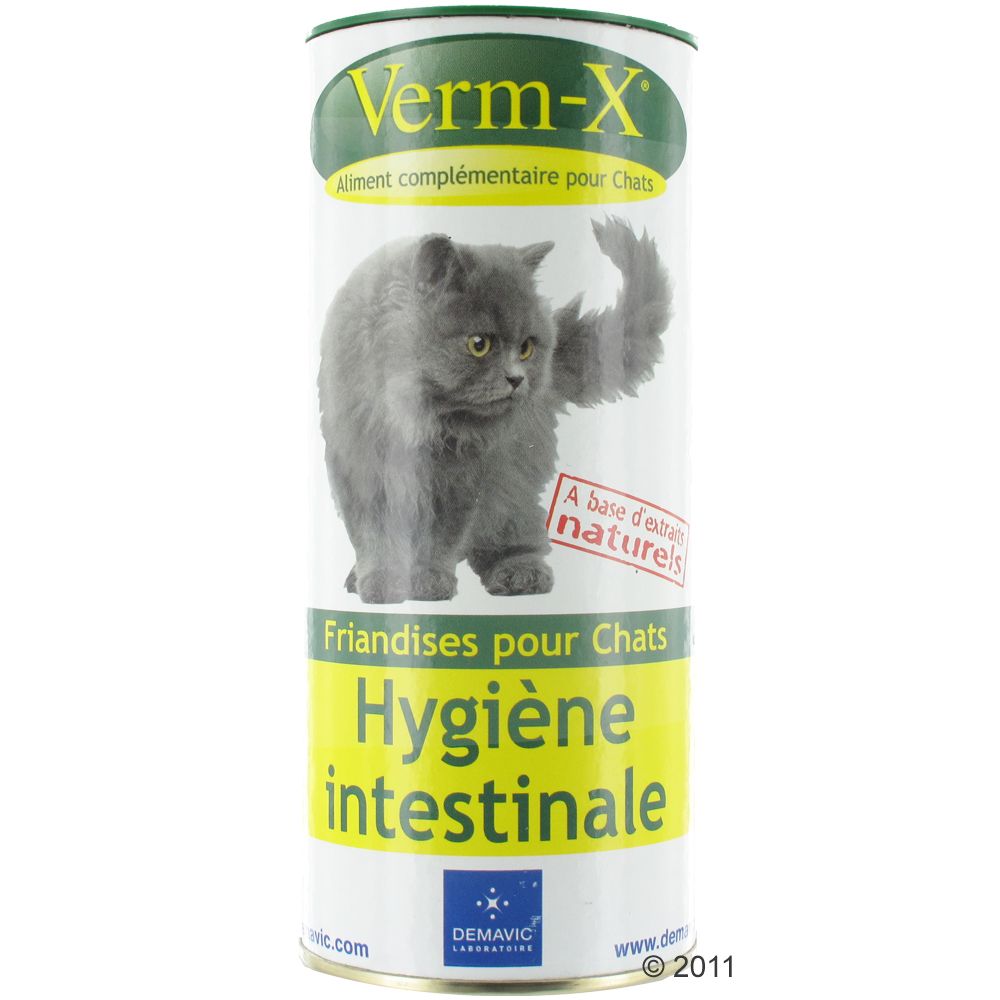 Image of Verm-X Crunchies snacks para higiene intestinal para gatos - 60 g 05060126300601