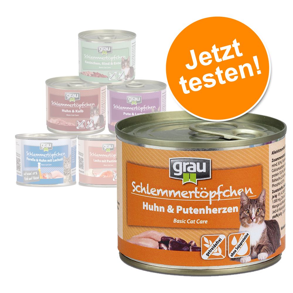 Probiermix Grau 6 x 200 g - Mix (6 Sorten)