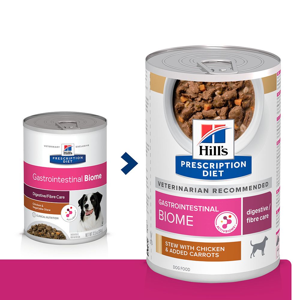 Hill's Prescription Diet Biome Gastrointestinal ensopado para cães - 12 x 354 g
