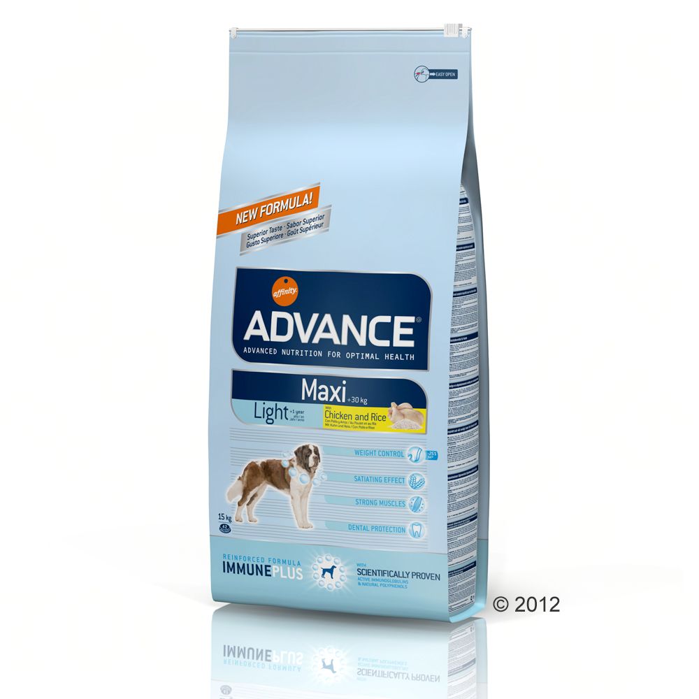 Image of Advance Maxi Light pollo y arroz - 2 x 15 kg - Pack Ahorro 08410650150611