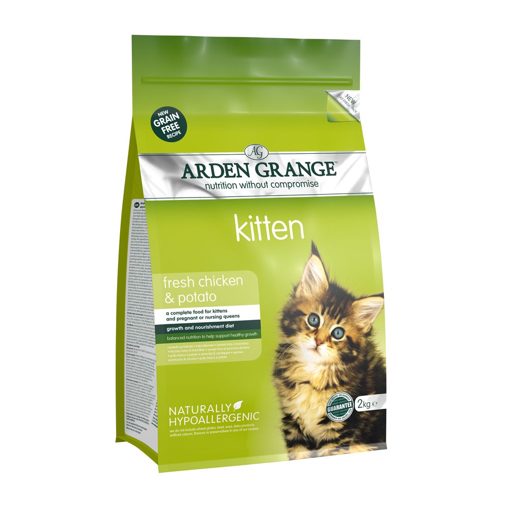 Arden Grange Kitten poulet, pommes de terre pour chat - 2 x 2 kg