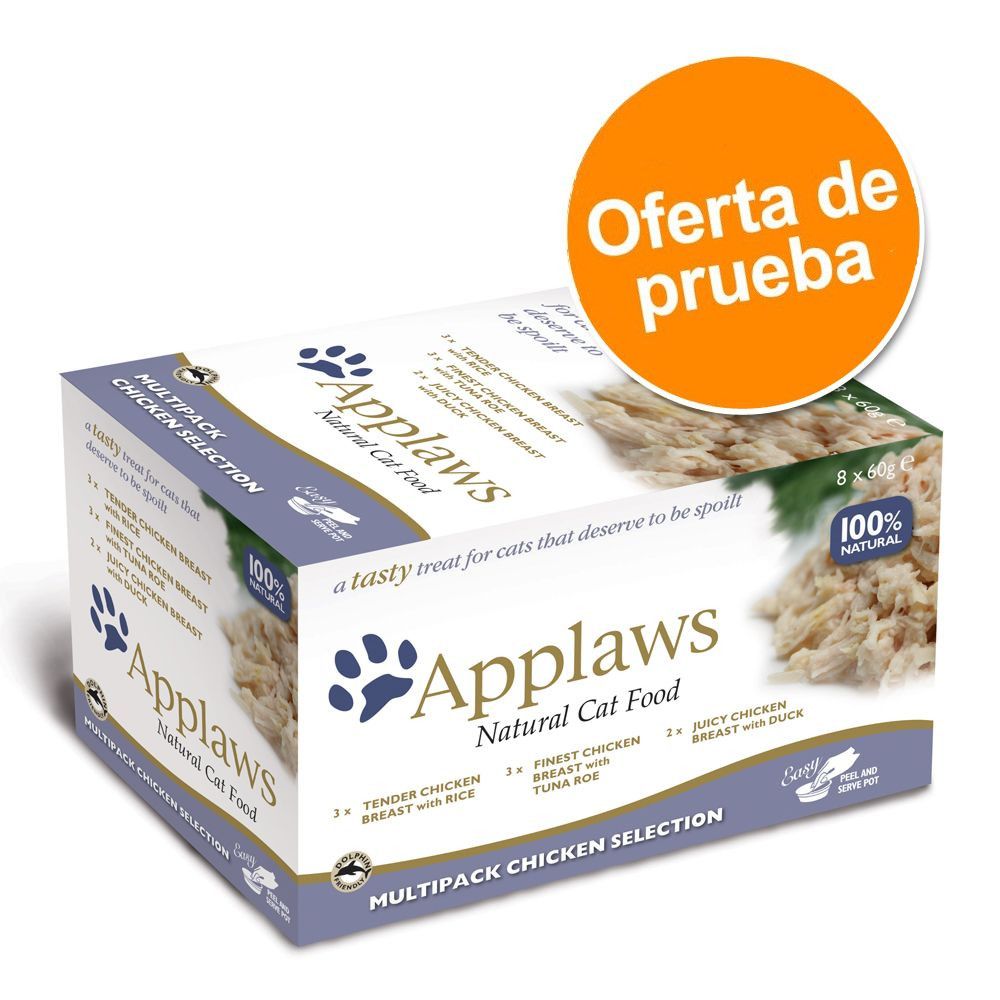 Image of Applaws Tasty para gatos 8 x 60 g - Pack de prueba - Selección de pescado 05060122496124