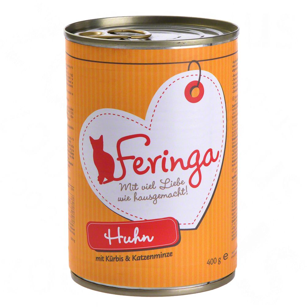Image of Feringa Menús de Carne 6 x 400 g - Pollo con calabaza y catnip 04260077049456