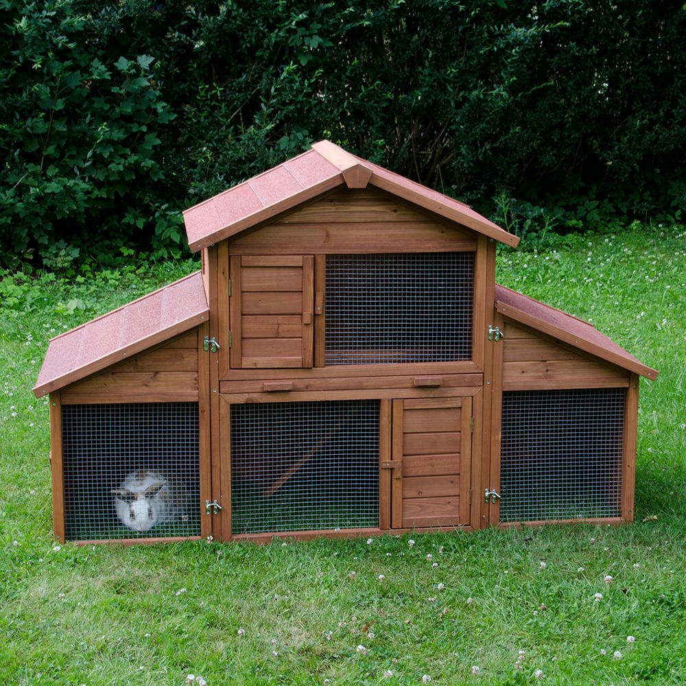 Kaninchenstall Outback Castle mit Freigehege - L 175 x T 70 x H 110 cm (2 Pakete*) Kaninchenstall Outback Castle mit Freigehege - L 175 x T 70 x H 110 cm (2 Pakete*)