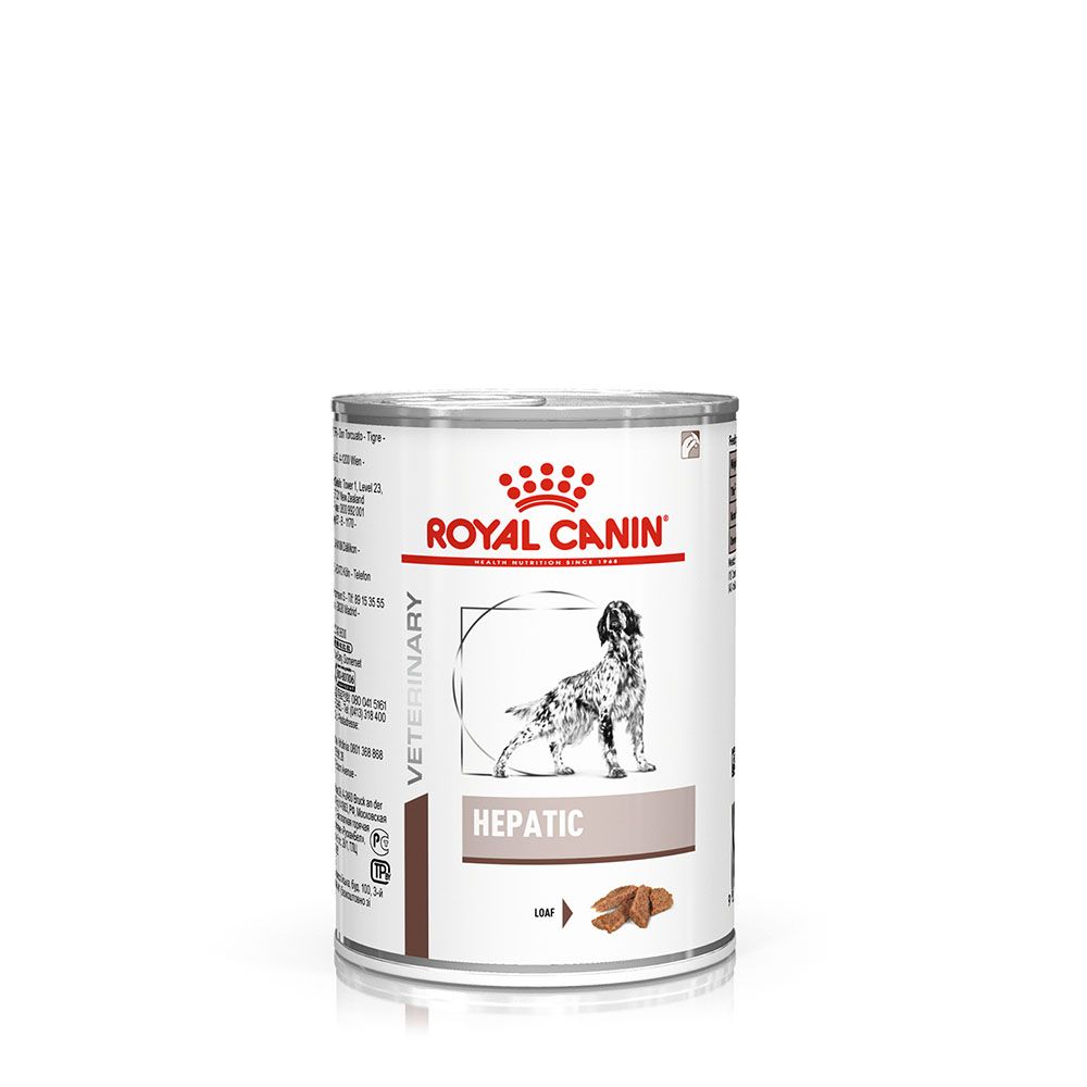 48x 420g Royal Canin Veterinary Canine Hepatic Mousse Hundefutter trocken