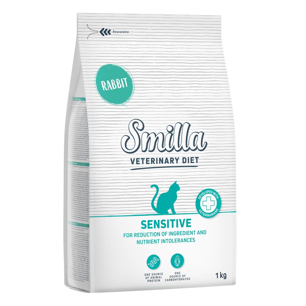 1kg Smilla Veterinary Diet Sensitive Kaninchen Katzenfutter trocken